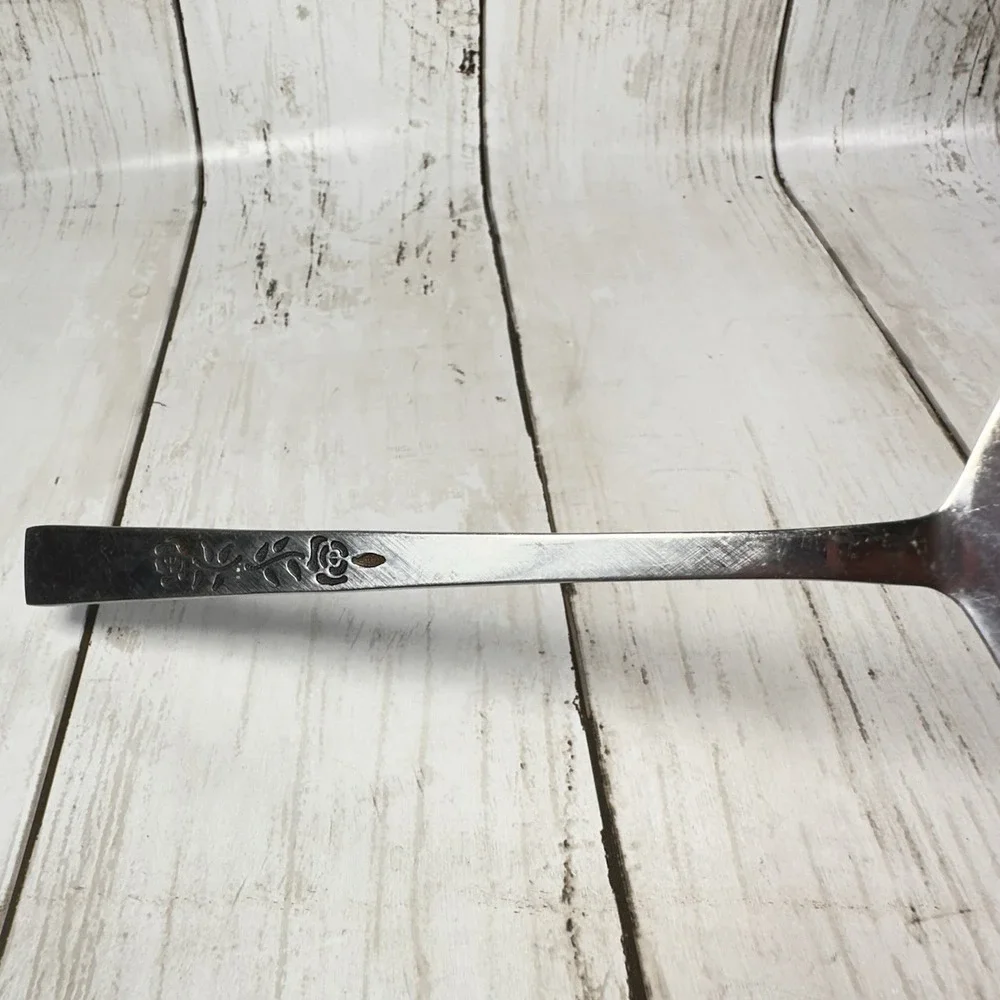 Oxford Hall OXH3 Stainless Japan Roses Burnished Handle Pie Server Flatware‎